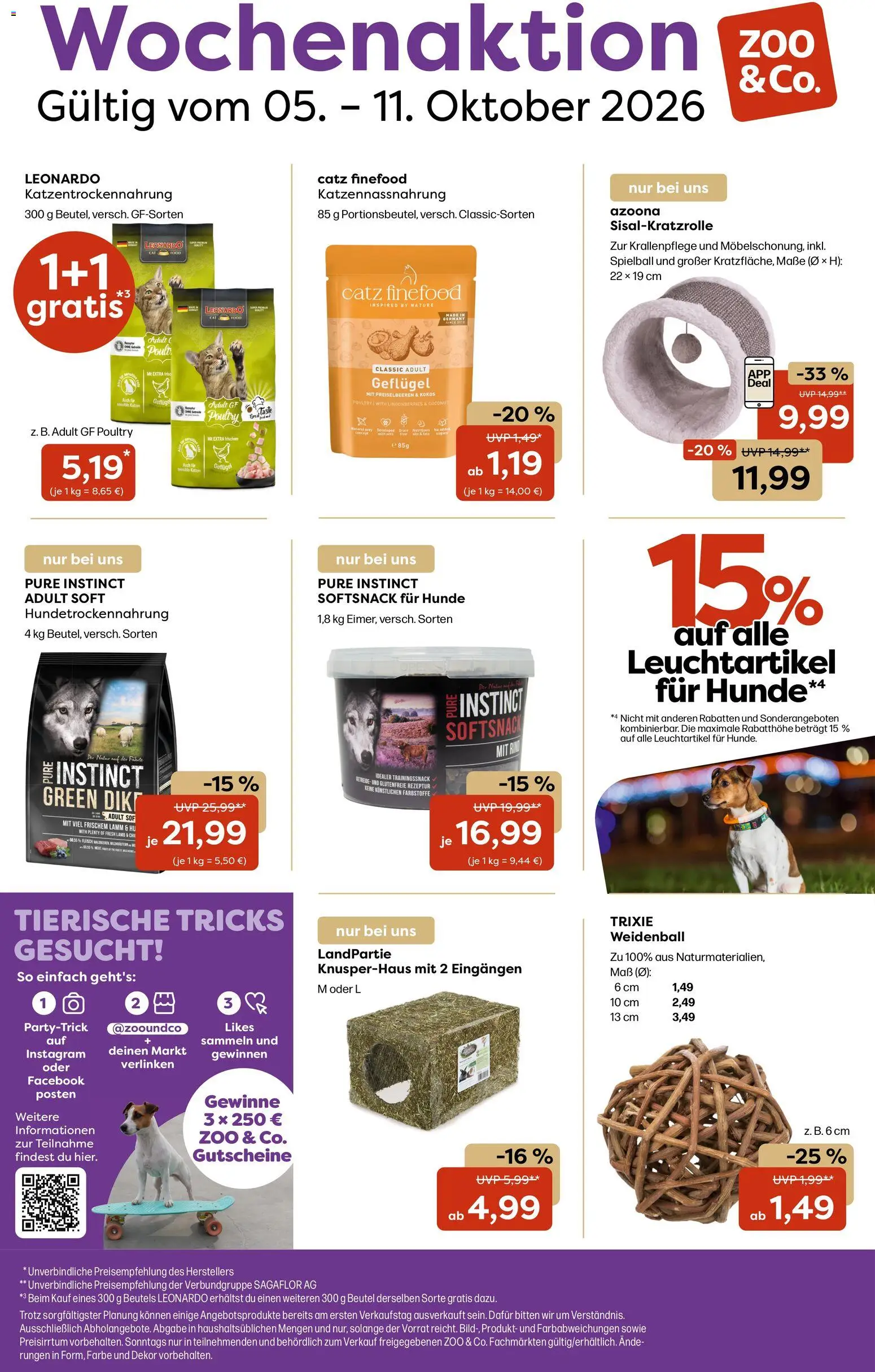 Vorschau von dem Prospekt des Geschäftes Zoo & co, gültig ab dem 05.10.2026 - Preiselbeeren, Getreide
