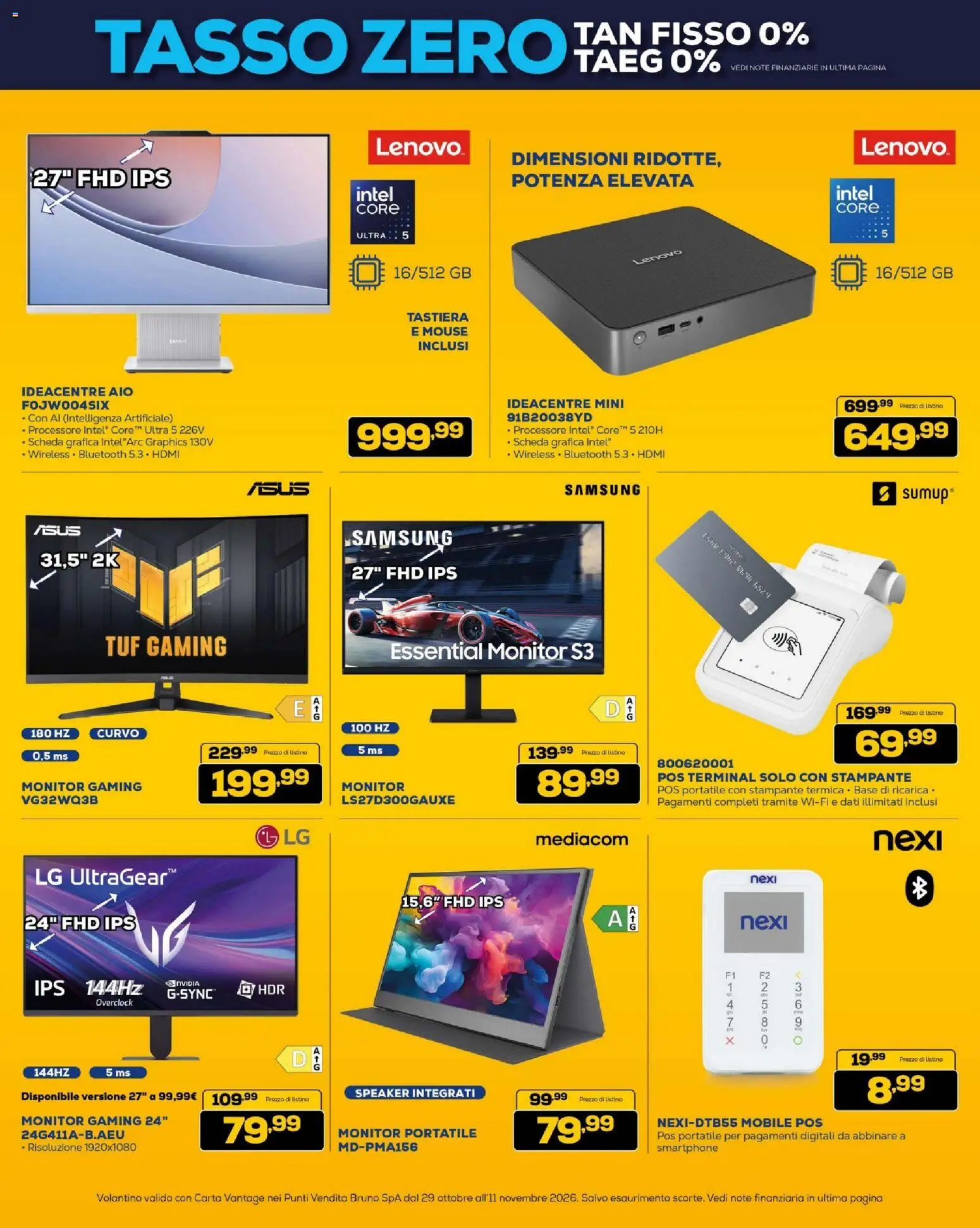 Anteprima dell'opuscolo BRUNO Black Friday ML dal negozio BRUNO valido da 29/10/2026 - Samsung, Smartphone, Mobile, Stampante, Tastiera, Monitor, Mouse, Speaker