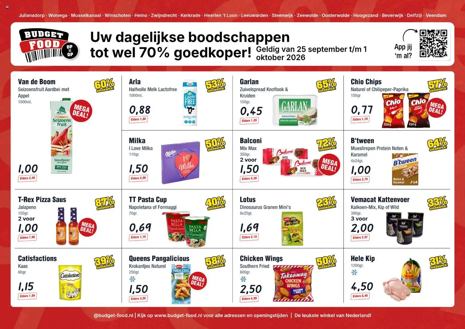 Voorbeeld van Budget Food folder van winkel Budget Food geldig vanaf 25-09-2026