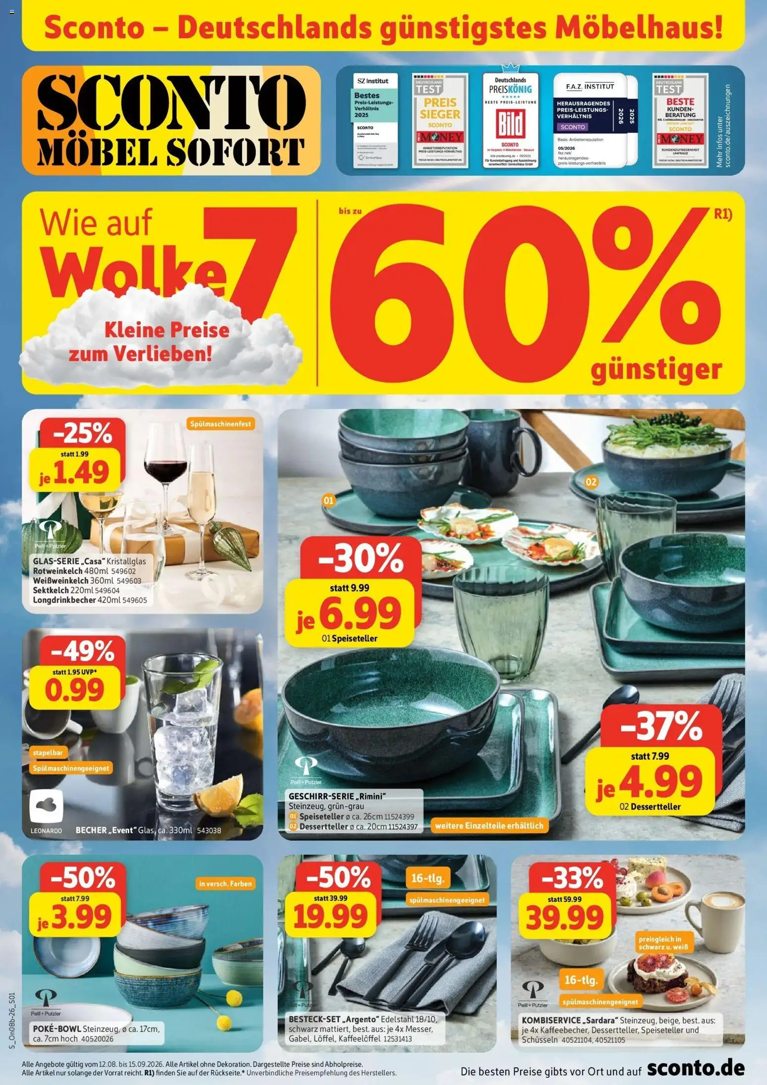 Vorschau von dem Prospekt des Geschäftes Sconto, gültig ab dem 12.08.2026