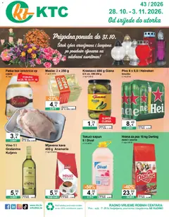 Pregled letka KTC Katalog široke potrošnje trgovine KTC vrijedi od 28.10.2026