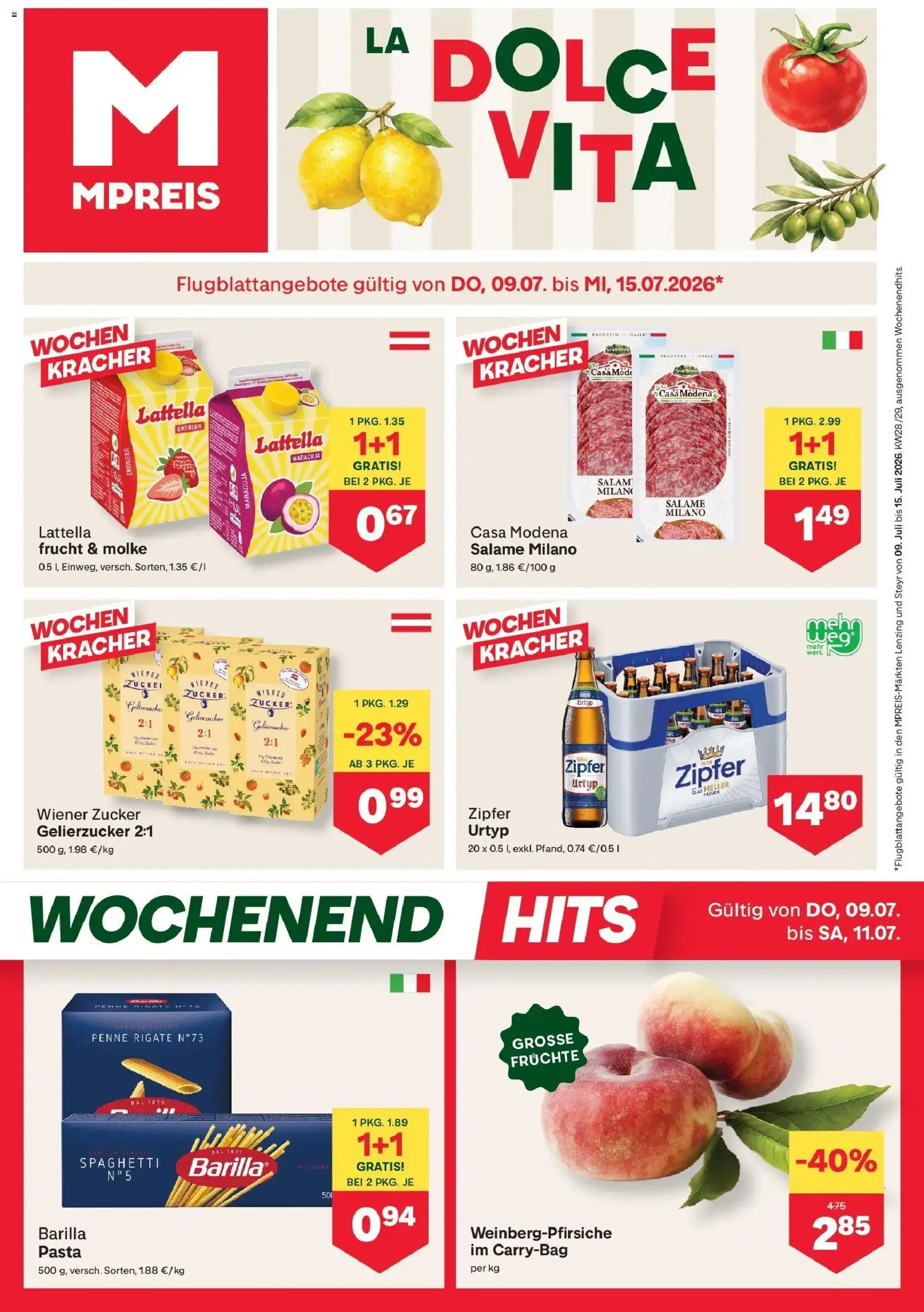 Vorschau der Angebote: MPREIS MPREIS Steyr gültig ab 09.07.2026