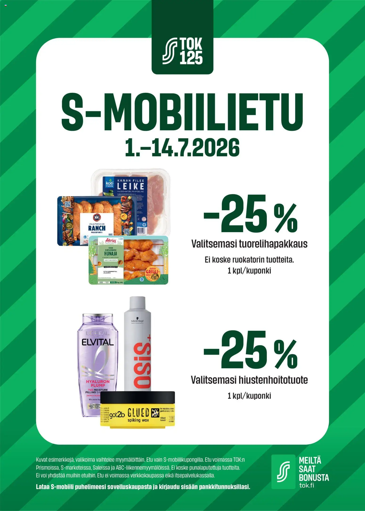 Kaupan S-market S-market tarjoukset - S-mobiilietu esikatselu, voimassa 01/07/2026 - Voi, Hunaja