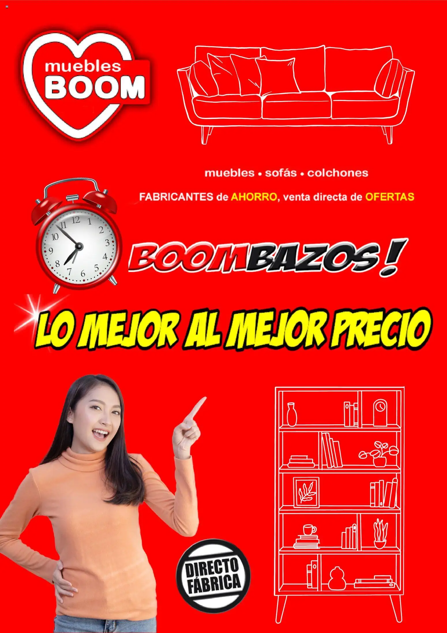 Vista previa del folleto de la tienda Muebles Boom válido desde el 01/08/2026 - Muebles, Sofás