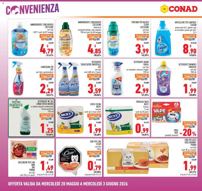Nuovo volantino Conad dal 20/05