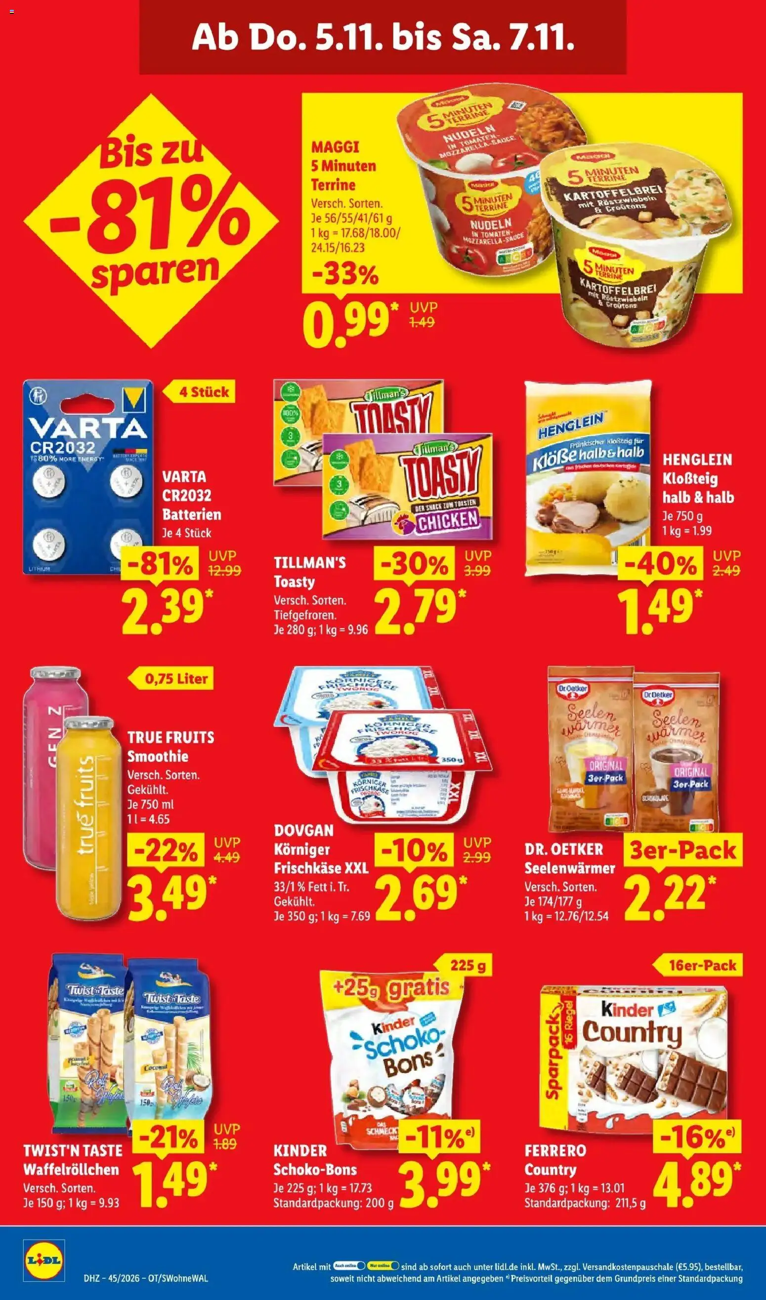Vorschau von dem Prospekt des Geschäftes Lidl, gültig ab dem 02.11.2026
