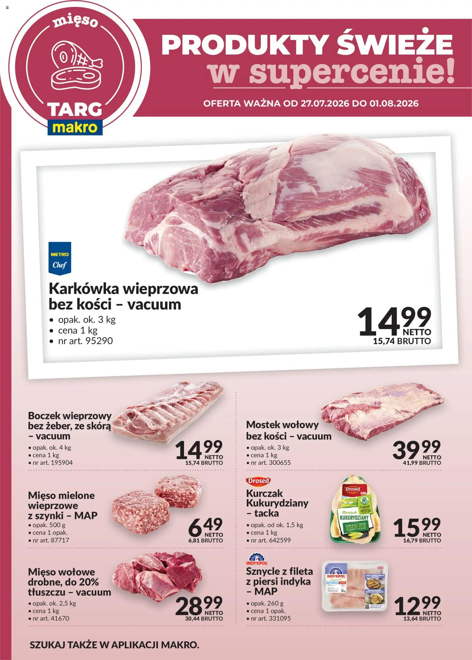 Pogląd gazetki "Makro gazetka - Produkty świeże w supercenie" ze sklepu Makro ważnej od 27.07.2026