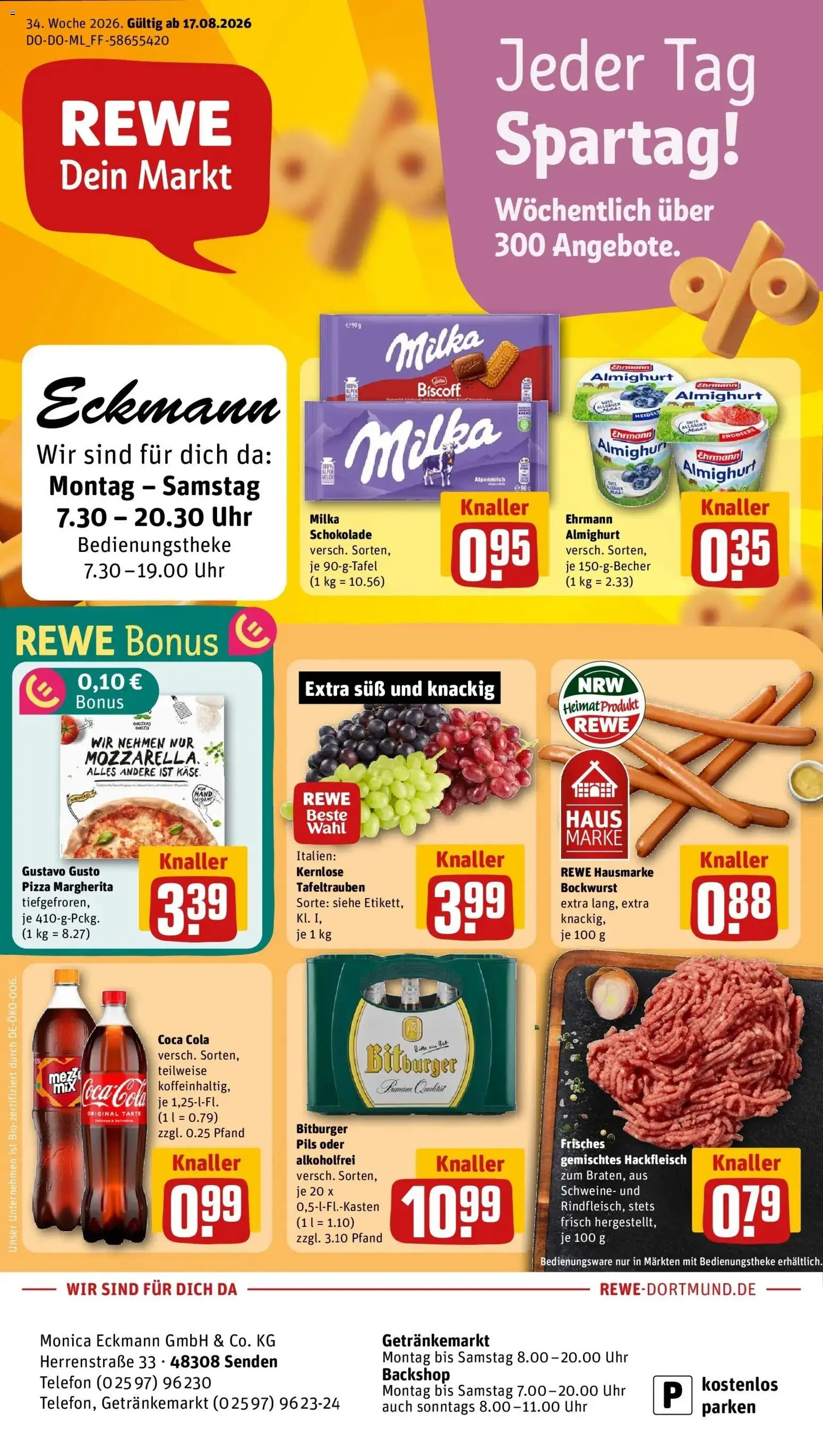 Vorschau von dem Prospekt des Geschäftes Rewe, gültig ab dem 17.08.2026