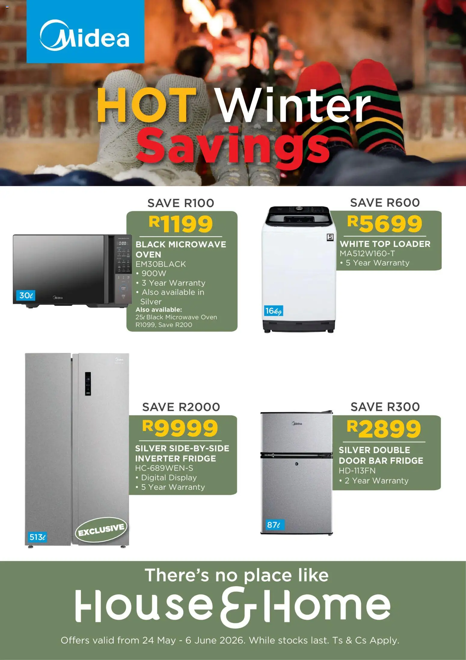 Preview of House and Home flyer valid from 24/05/2026 - Fridge, Microwave, Oven, Microwave oven