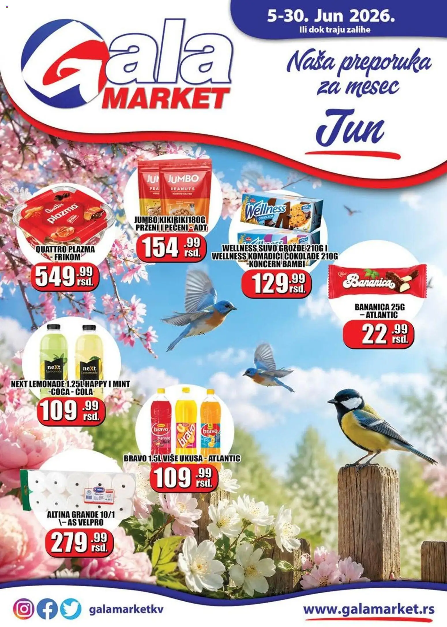 Pregled Gala MARKET kataloga - važi od 05.06.2026 - Grožđe, Suvo grožđe, Plazma