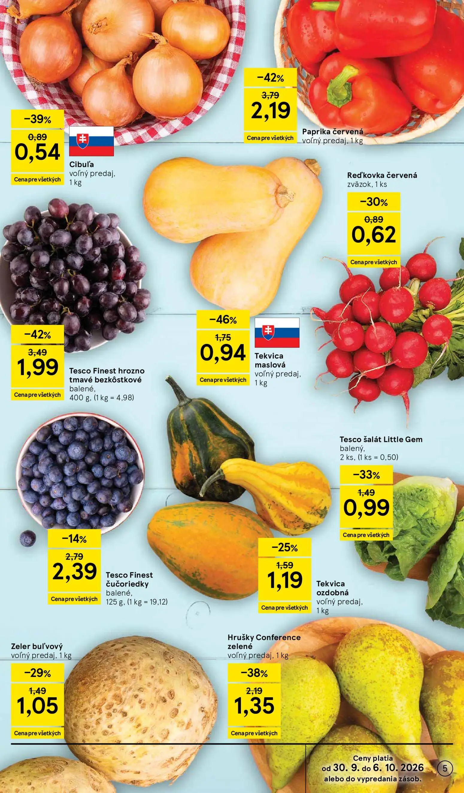 Náhľad Tesco letáku platného od 30.09.2026