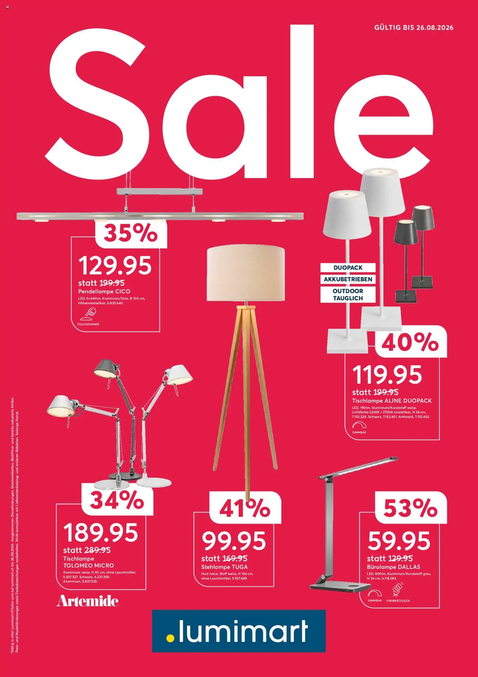 Vorschau des Merkblatts Lumimart aktionen vom Shop Lumimart gültig von 15.06.2026 bis 26.08.2026