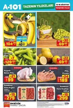 A101 A101 Katalog 13.08.2026 - Broşürünün önizlemesi