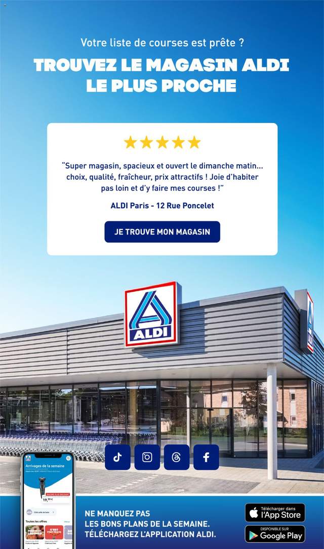 Nouveau catalogue Aldi à partir du 04/08