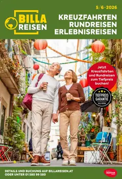 Vorschau der Angebote: Billa Billa - Billa Reise Kreuzfahrten Rundreise Erlebnisreisen gültig ab 18.05.2026