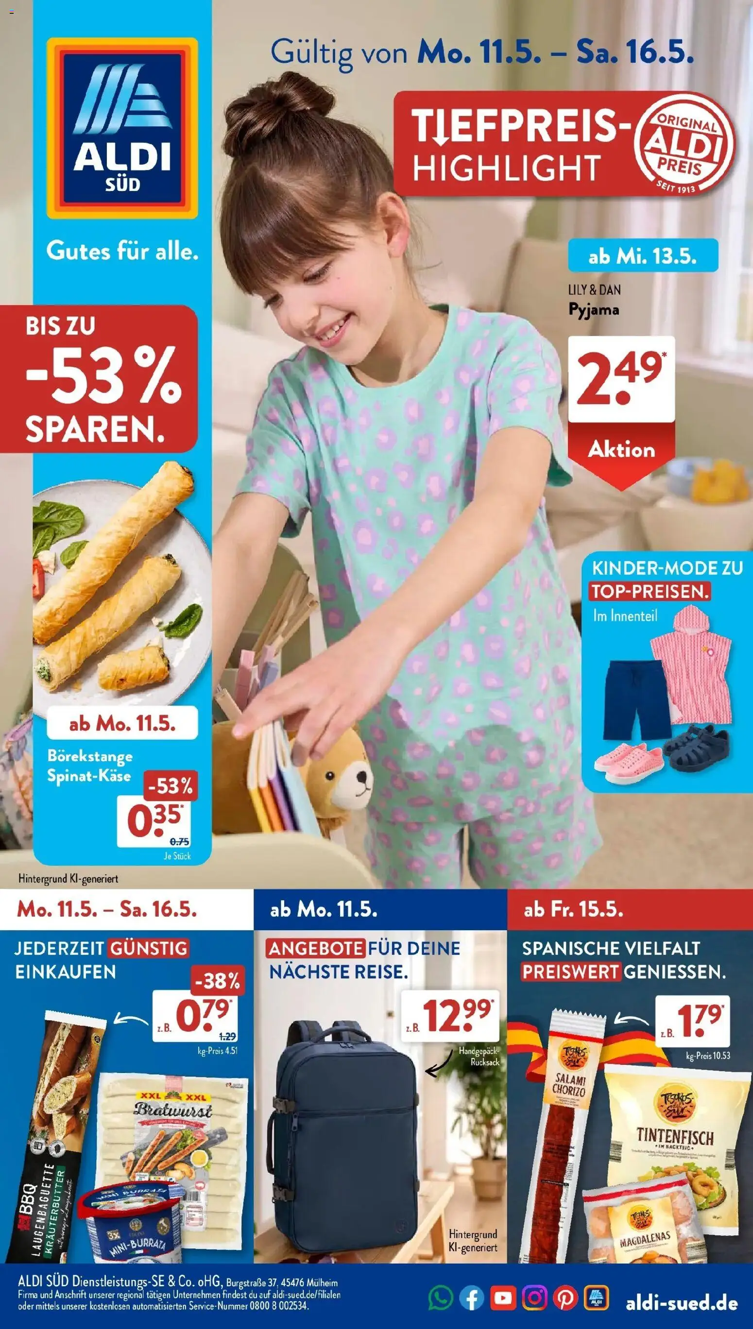 Vorschau von dem Prospekt des Geschäftes Aldi Süd, gültig ab dem 10.05.2026