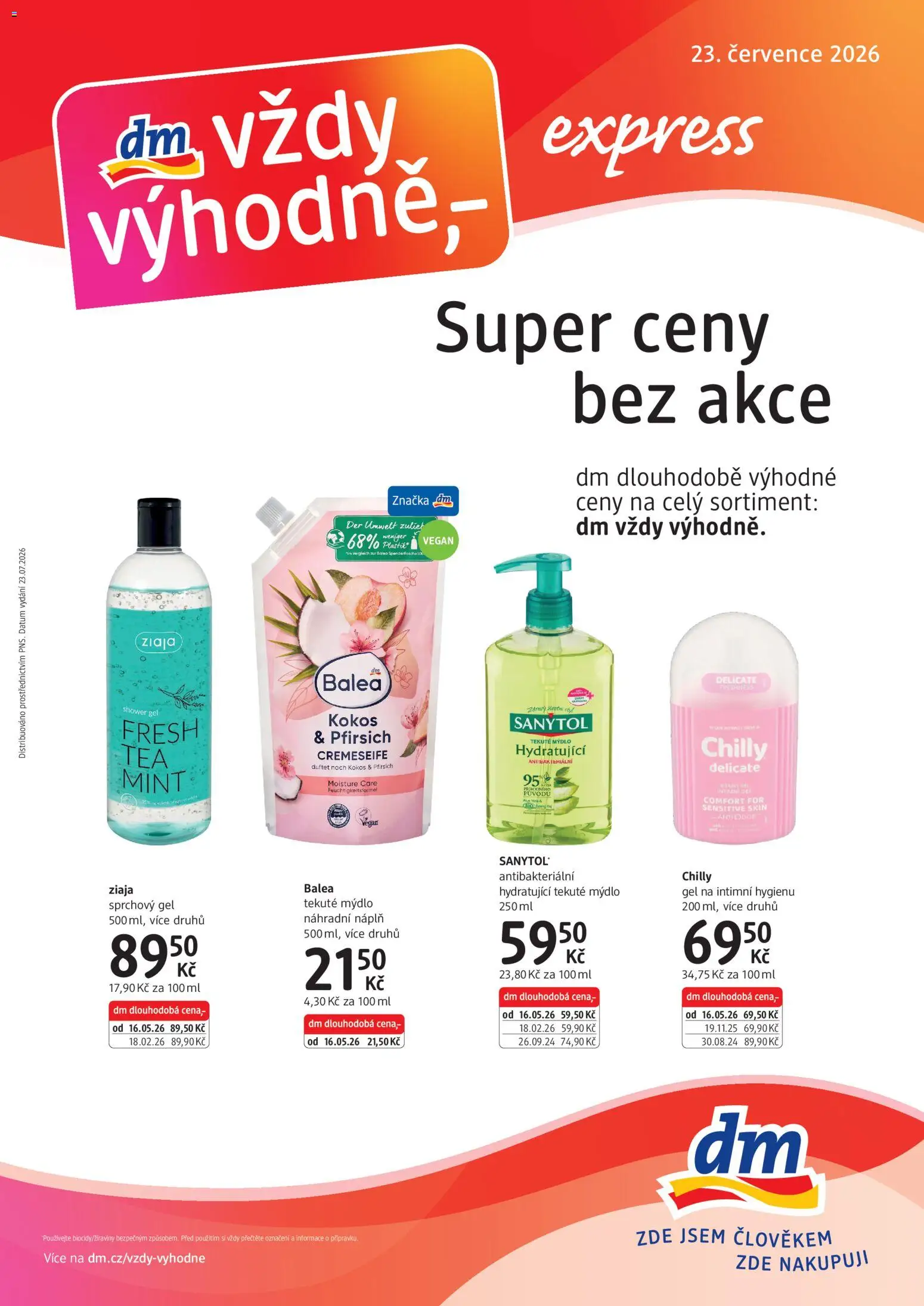 Náhled nabídky: dm drogerie dm drogerie leták - Express platný od 23.07.2026
