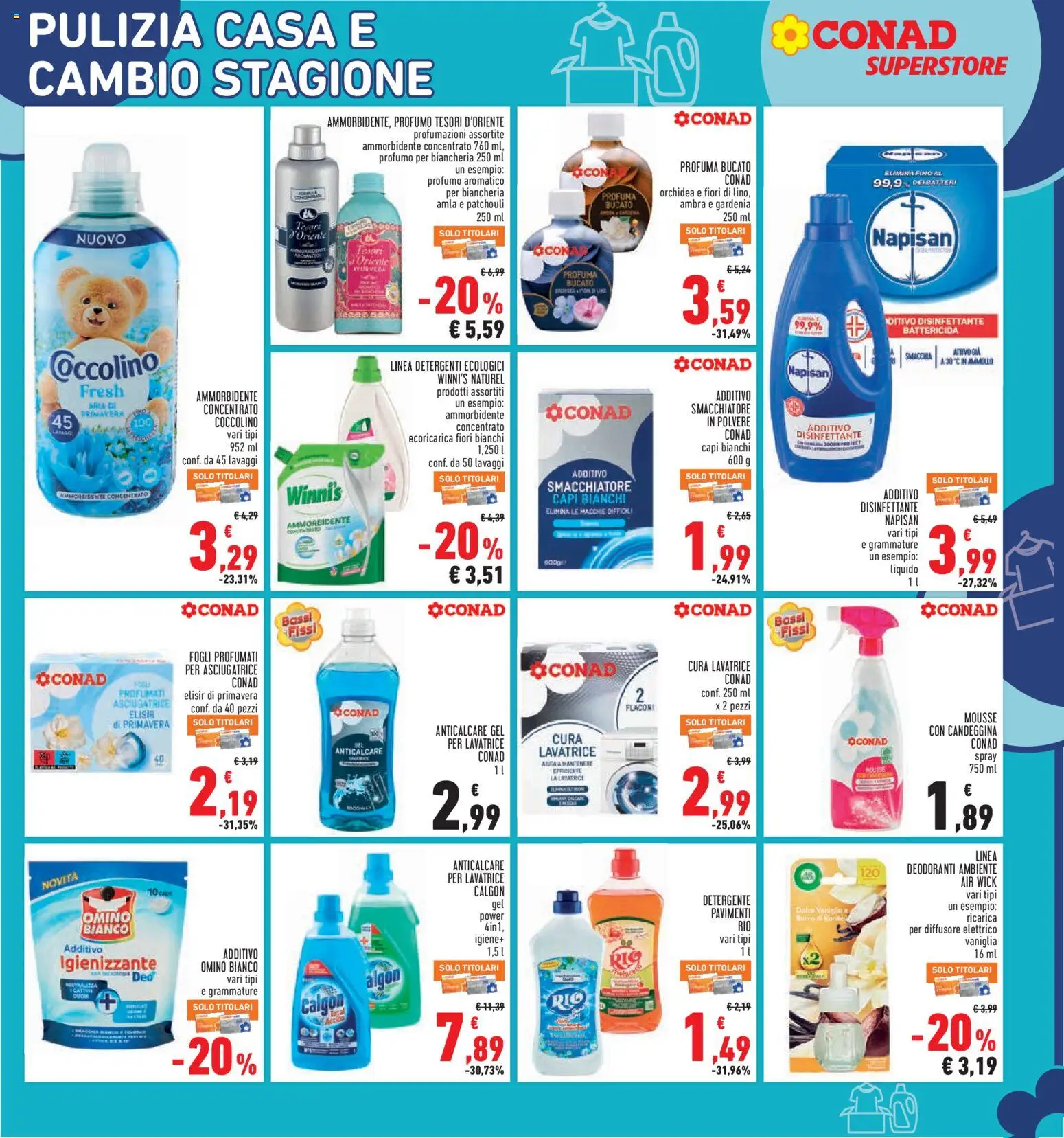 Anteprima dell'opuscolo Conad volantino Superstore Lazio dal negozio Conad valido da 05/11/2026 - Fiori, Asciugatrice, Orchidea, Profumo, Candeggina, Ammorbidente, Anticalcare, Smacchiatore