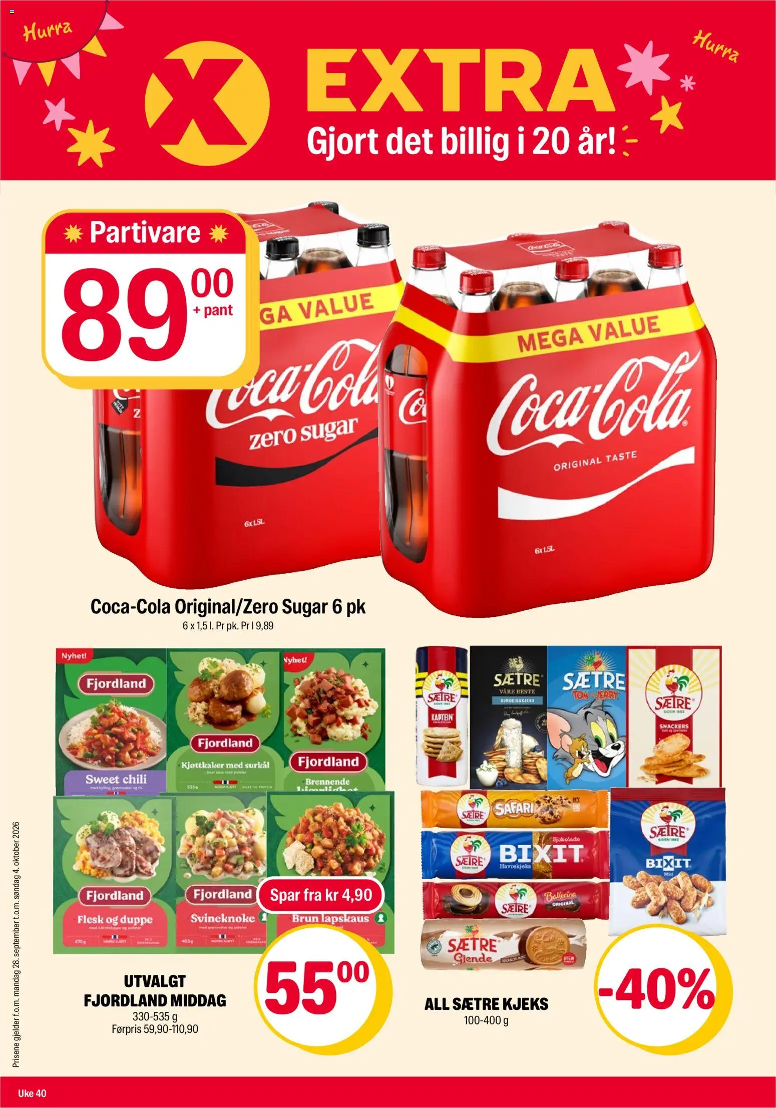 Forhåndsvis Coop Extra kundeavis fra butikk Coop Extra gyldig fra 28/09/2026