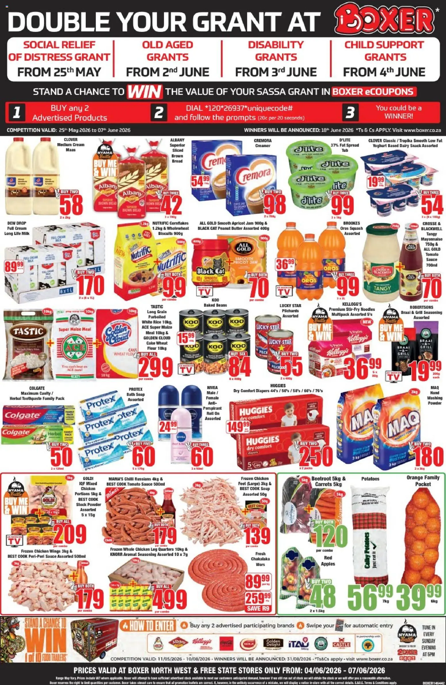 Preview of Boxer flyer valid from 04/06/2026 - Cake, Butter, Cream, Mayonnaise, Beans, Soup, Grill, Spread