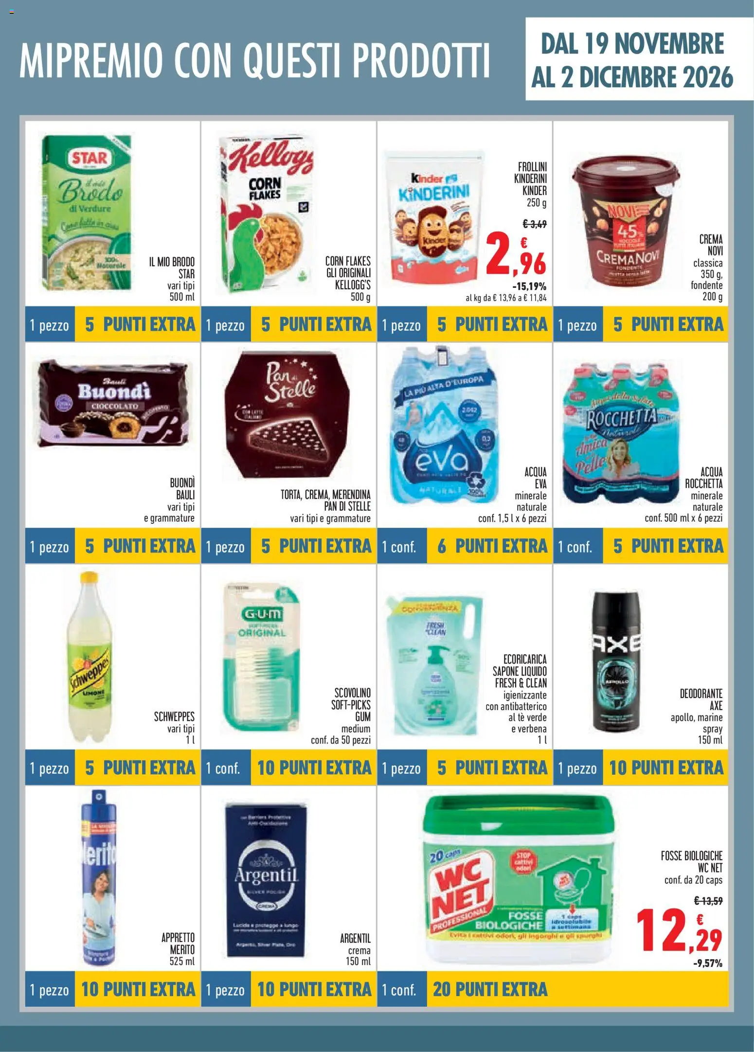 Anteprima dell'opuscolo Conad volantino Mi Premio Lazio dal negozio Conad valido da 04/11/2026 - Acqua, Crema, WC, Cioccolato, Verdure, Tè verde, Tè, Limoni