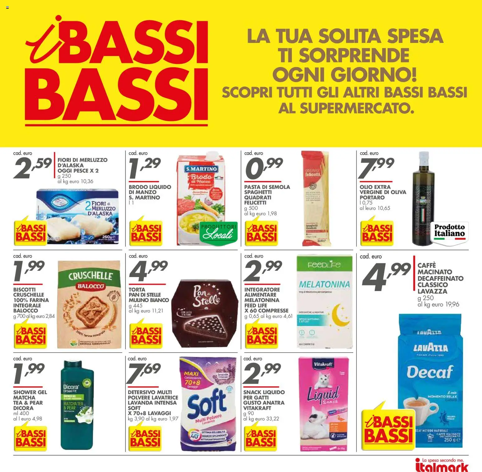 Anteprima dell'opuscolo Italmark volantino dal negozio Italmark valido da 21/10/2026 - Pasta, Torta, Caffè, Pesce, Lavanda, Anatra, Brodo, Pasta di semola