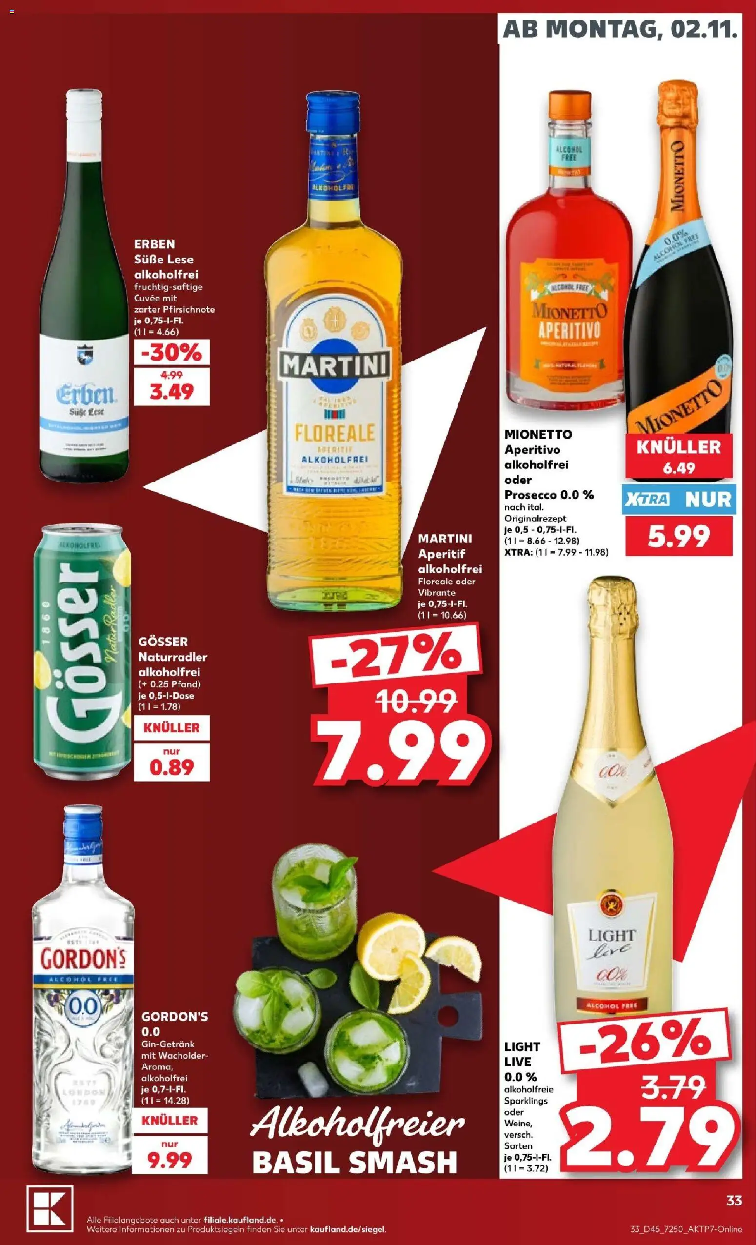 Vorschau von dem Prospekt des Geschäftes Kaufland, gültig ab dem 31.10.2026 - Alkohol, Martini, Prosecco