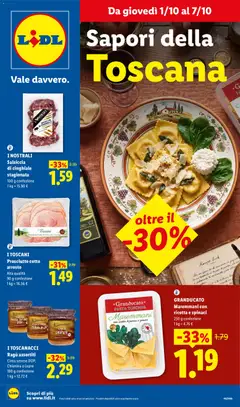 Anteprima dell'opuscolo Lidl volantino Toscana dal negozio Lidl valido da 01/10/2026