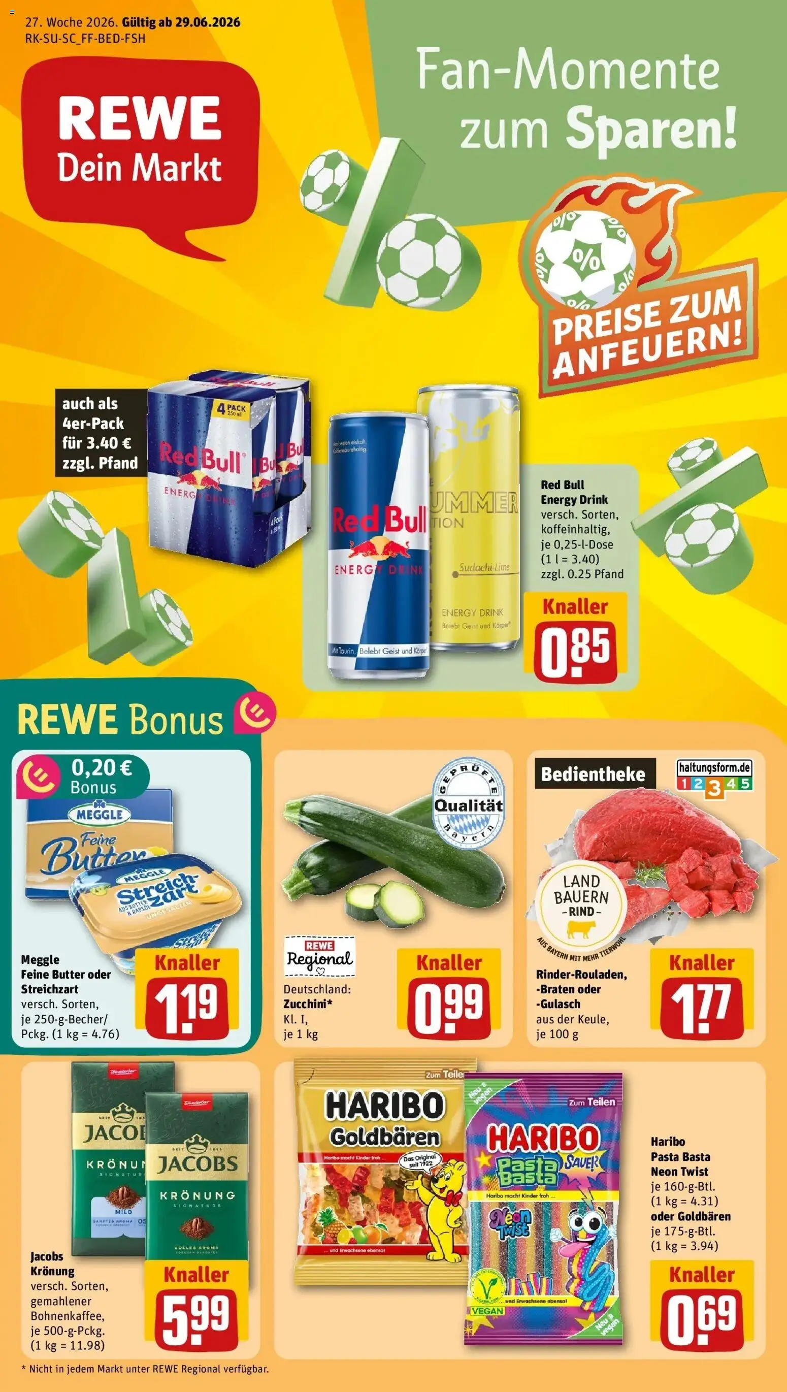 Vorschau von dem Prospekt des Geschäftes Rewe, gültig ab dem 29.06.2026