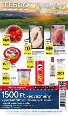 Tesco - Tesco akciós újság megtekintése, amely érvényes 2026.08.13.-től
