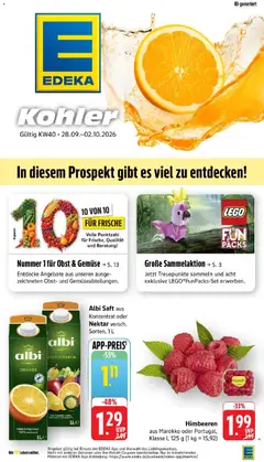 Vorschau von dem Prospekt des Geschäftes Edeka, gültig ab dem 28.09.2026
