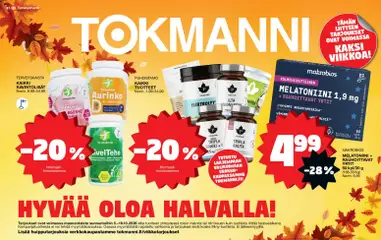 Kaupan Tokmanni Tokmanni Terveystuoteliite esikatselu, voimassa 05/10/2026