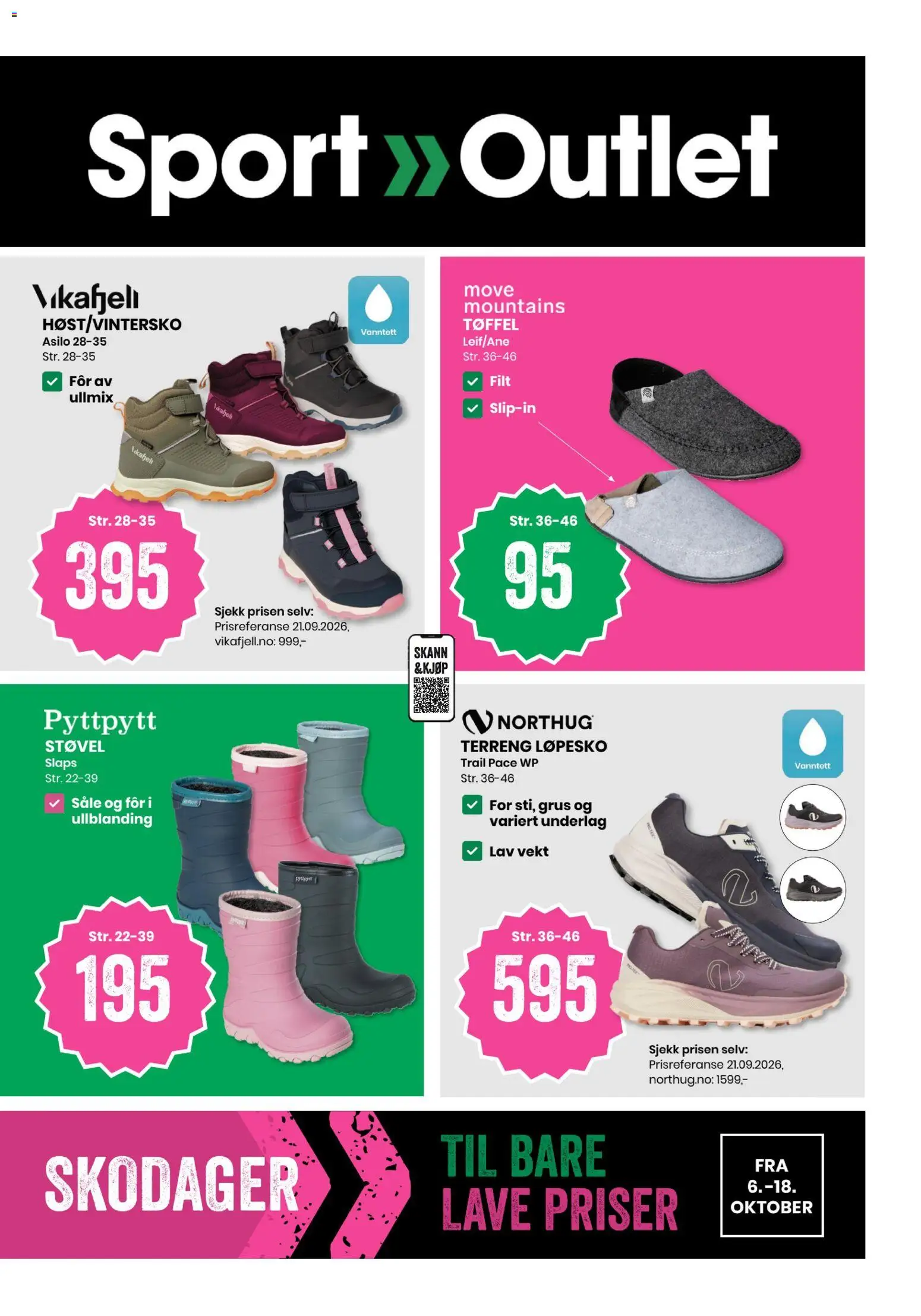 Forhåndsvis Sport Outlet kundeavis fra butikk Sport Outlet gyldig fra 06/10/2026 - Vekt