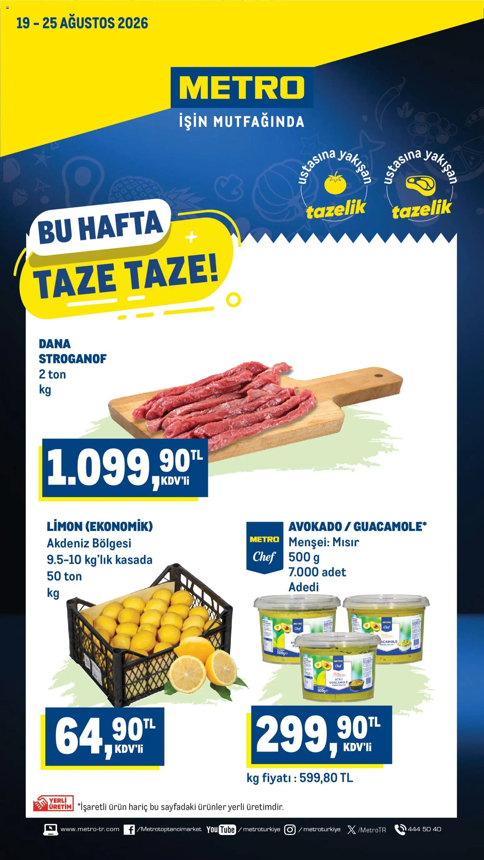 Metro Metro Katalog 19.08.2026 - Broşürünün önizlemesi