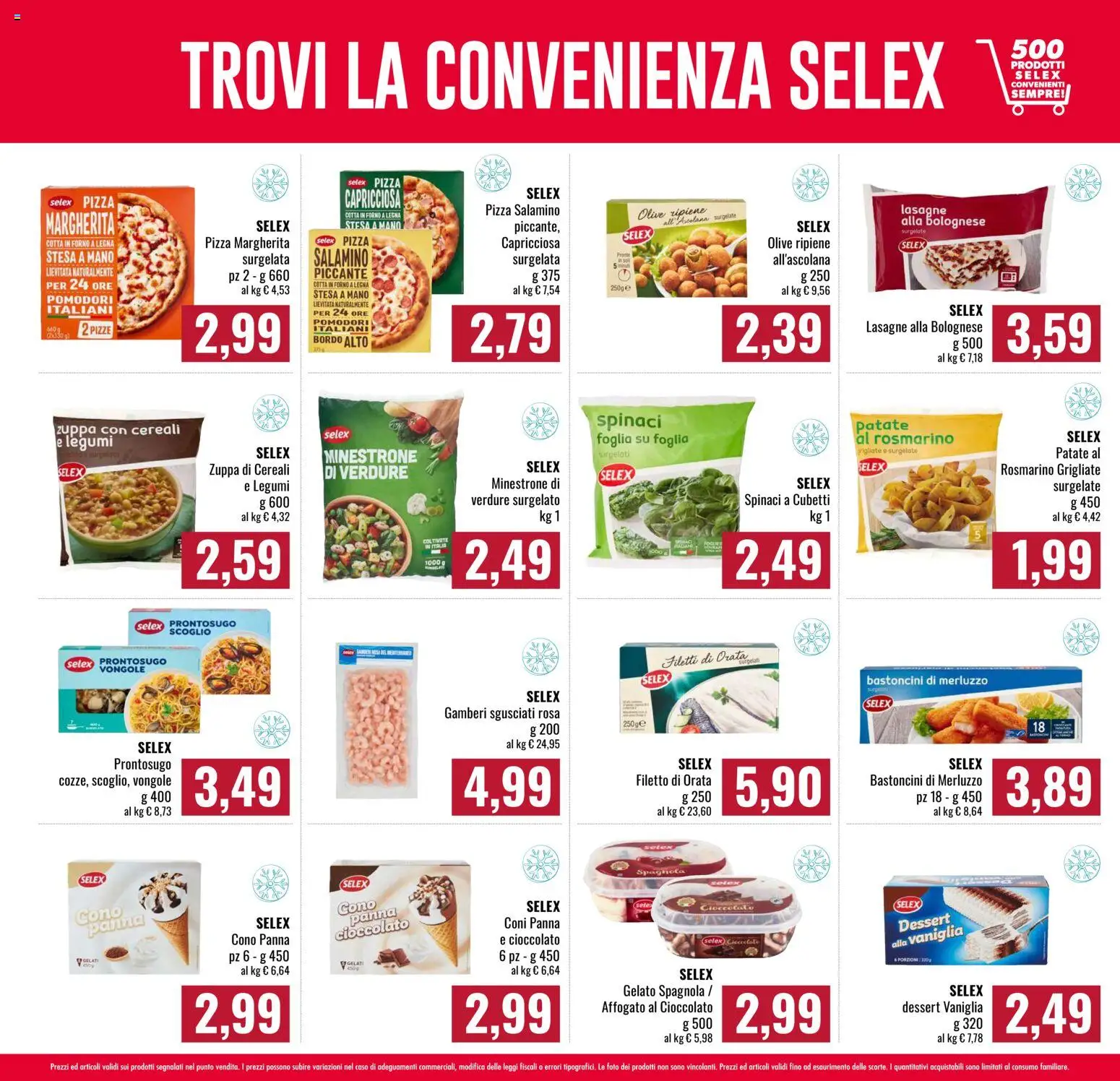 Anteprima dell'opuscolo Famila volantino Spesa Difesa dal negozio Famila valido da 08/10/2026 - Pizza, Cioccolato, Merluzzo, Dessert, Patate, Panna, Olive, Vaniglia