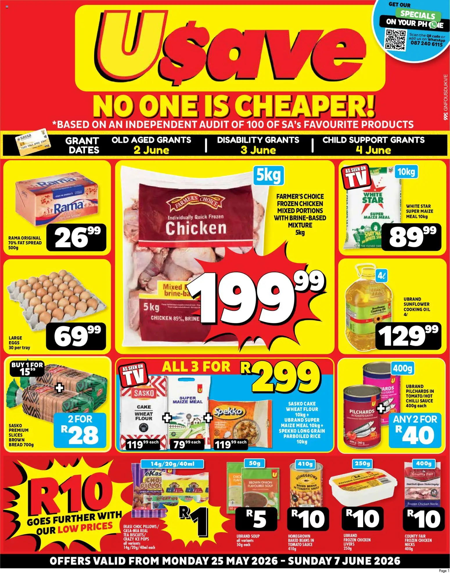 Preview of Usave flyer valid from 25/05/2026