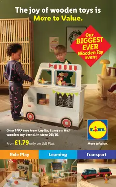 Preview of Lidl Weekly offers Lidl Wooden Toys valid from 08/10/2026