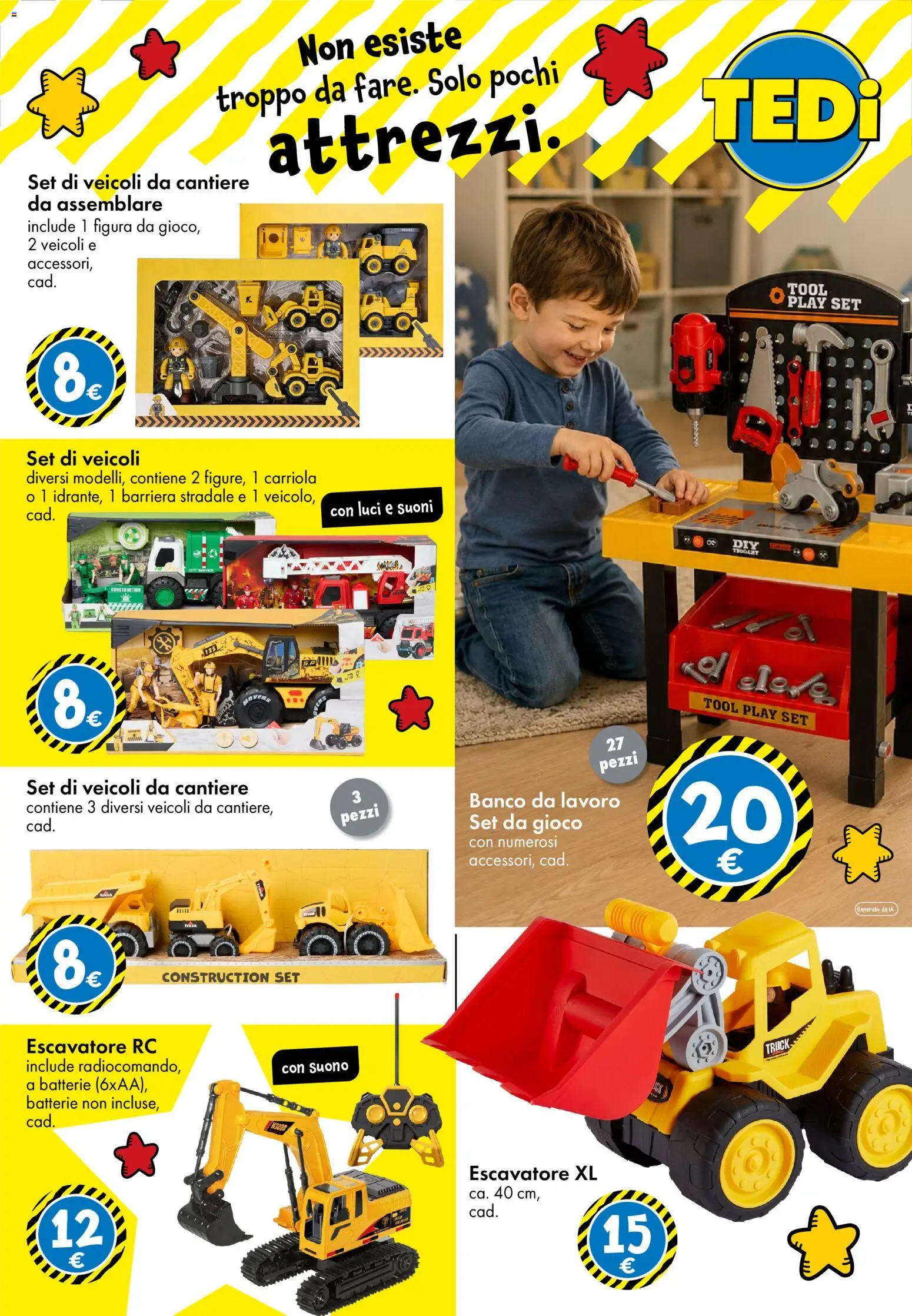 Anteprima dell'opuscolo TEDi volantino dal negozio TEDi valido da 23/10/2026 - Gioco, Carriola, Batterie