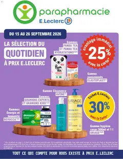 Prévisualisation de E.Leclerc Parapharmacie catalogue du magasin E.Leclerc formulaire valide 15/09/2026