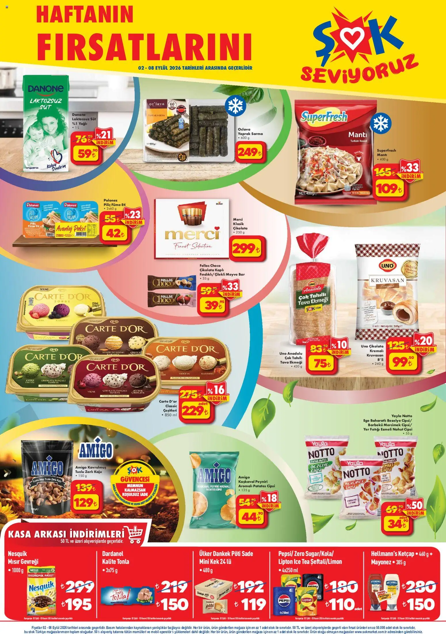 Şok Market Şok Market Katalog 02.09.2026 - Broşürünün önizlemesi - Çikolata, Şeker, Yumurta, Şapka, Meyve, Hindistan Cevizi, Bisküvi, Gofret
