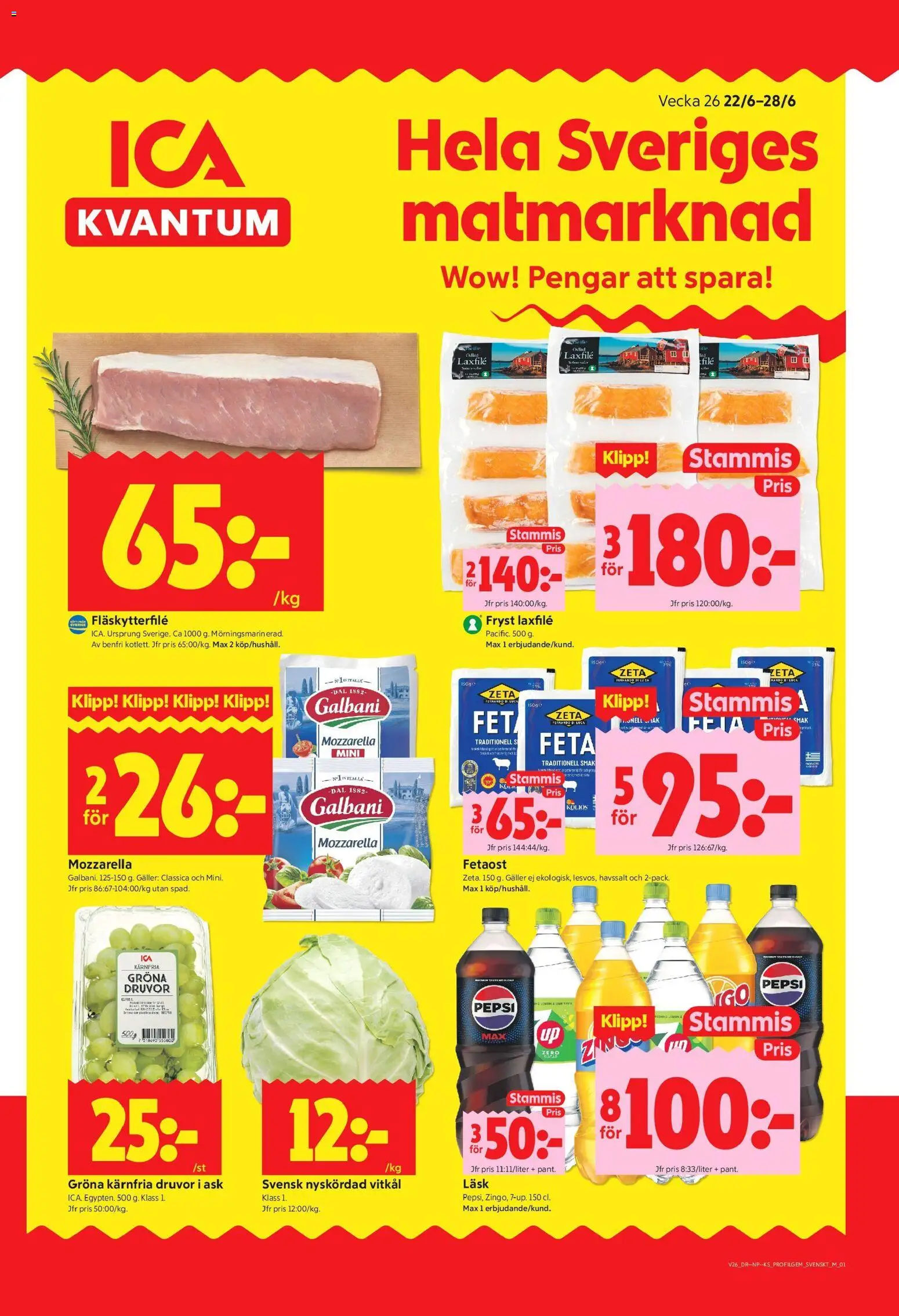 Förhandsgranska reklamblad ICA Kvantum erbjudanden från butik ICA Kvantum gäller från 22/06/2026