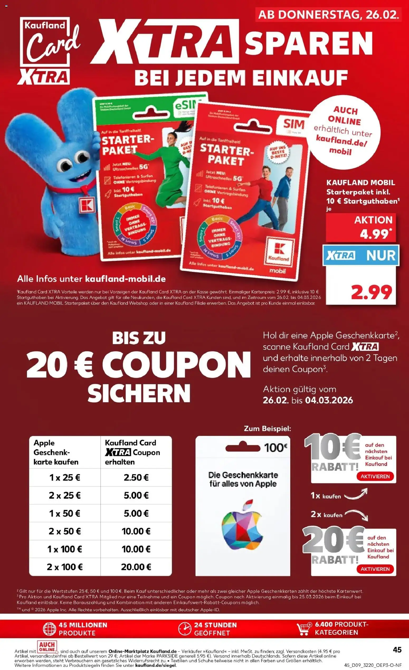 Vorschau von dem Prospekt des Geschäftes Kaufland, gültig ab dem 26.02.2026 - Apple