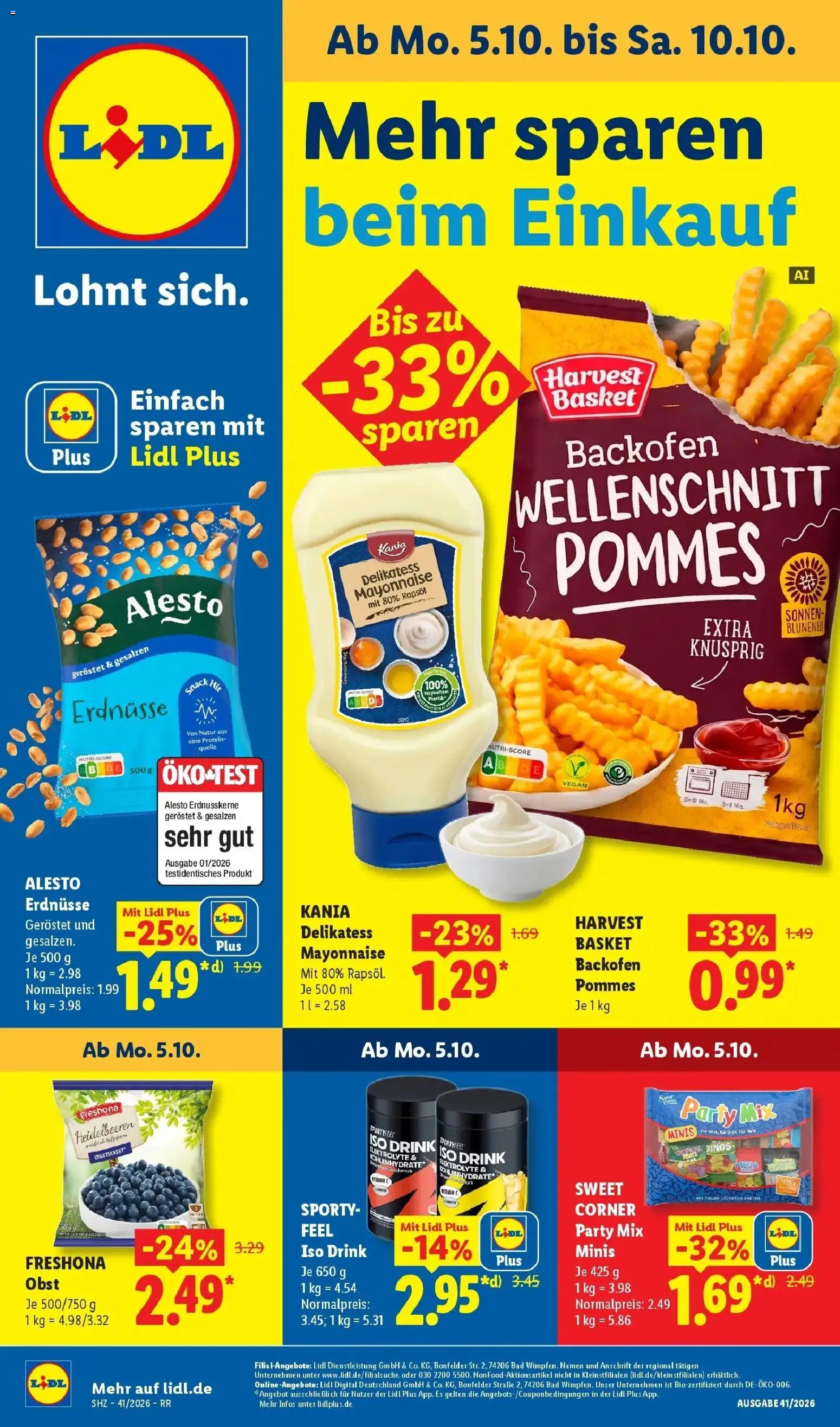 Vorschau von dem Prospekt des Geschäftes Lidl, gültig ab dem 05.10.2026