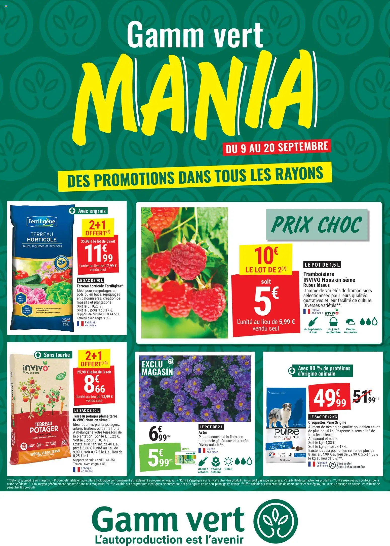 Prévisualisation de Gamm vert - Gamm vert MANIA du magasin Gamm vert formulaire valide 09/09/2026