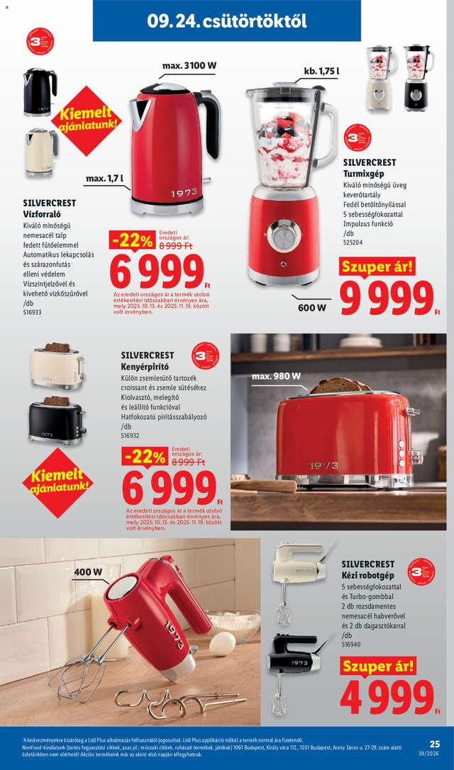 Új Lidl akciós újság 09.24.