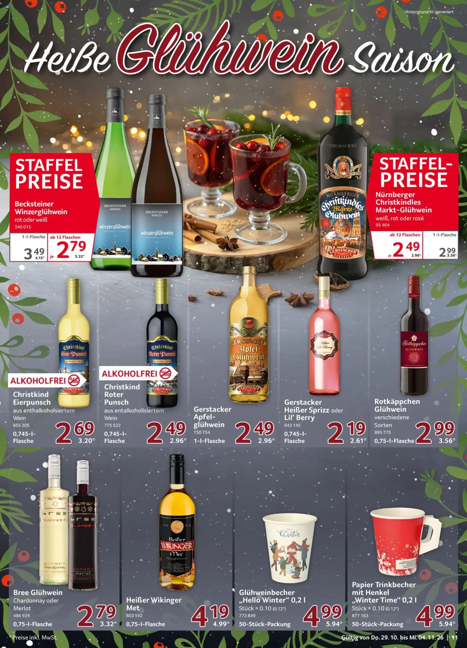 Vorschau von dem Prospekt des Geschäftes Selgros, gültig ab dem 29.10.2026 - Äpfel, Wein, Rotkäppchen, Merlot, Bree