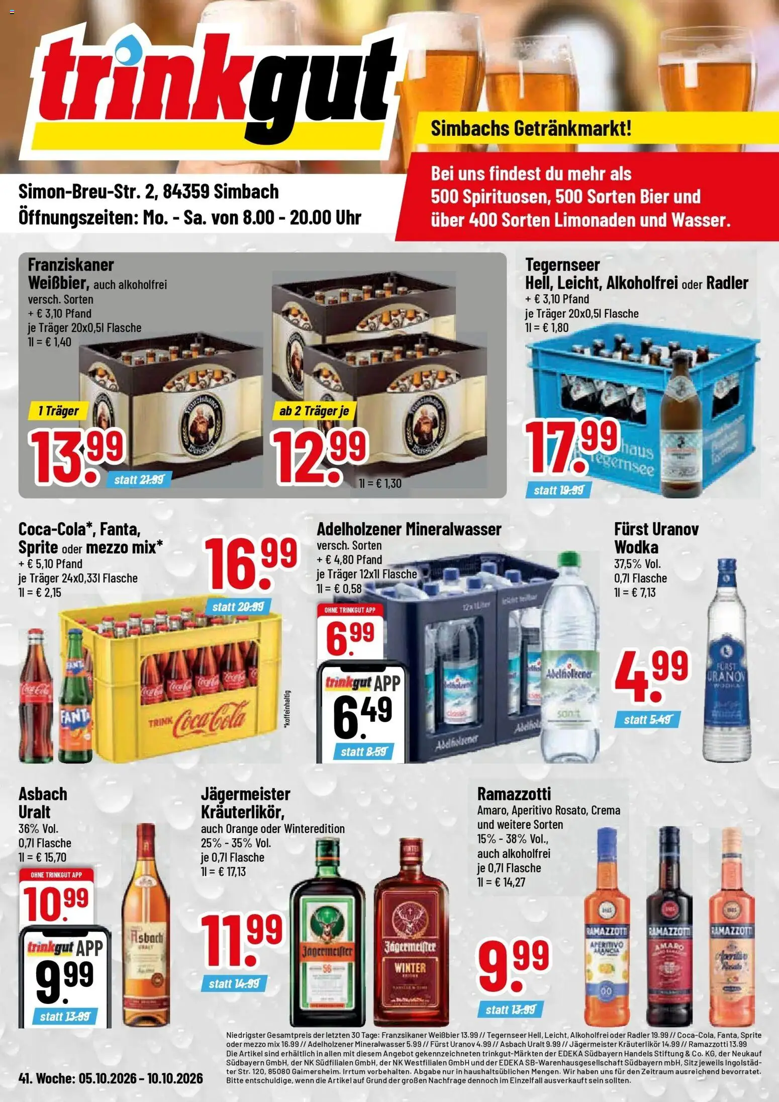 Vorschau von dem Prospekt des Geschäftes Trinkgut, gültig ab dem 05.10.2026