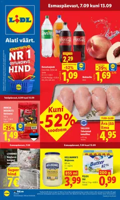 Lidl kliendilehe eelvaade alates 07.09.2026