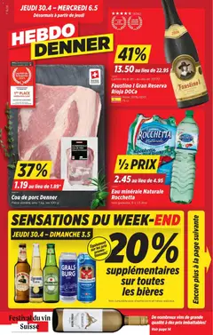 Vorschau des Merkblatts Denner aktionen FR vom Shop Denner gültig von 30.04.2026 bis 03.05.2026