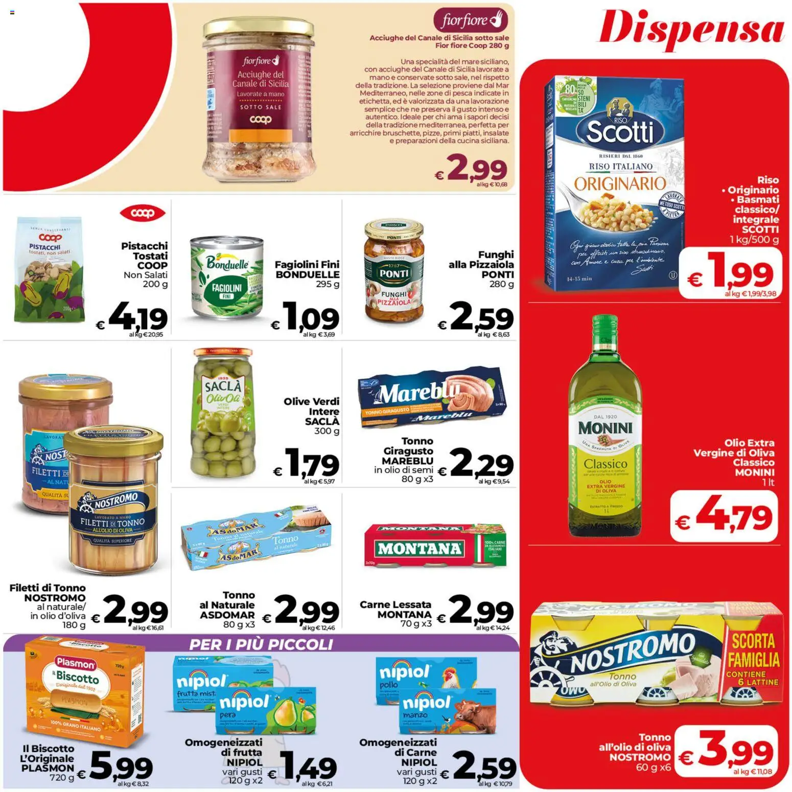 Anteprima dell'opuscolo COOP volantino Ragusa dal negozio COOP valido da 23/10/2026 - Pollo, Frutta, Olio, Riso, Manzo, Olive, Olio di semi, Specialità